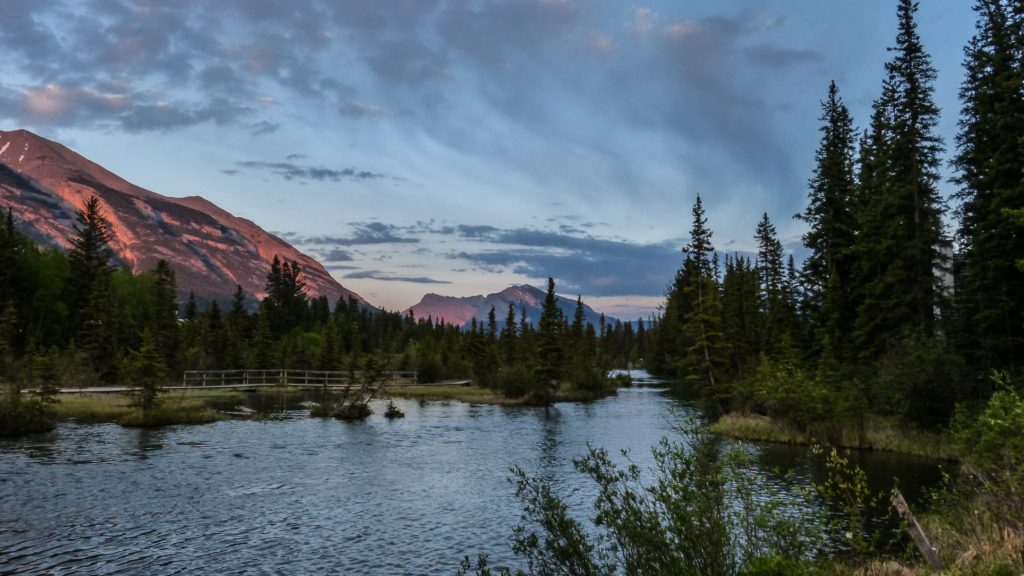 Beautiful Mountains, lake and trees